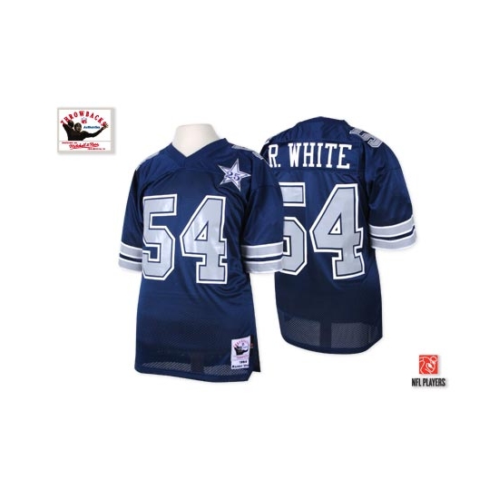 Mitchell and Ness Randy White Dallas Cowboys Authentic 25TH Patch Throwback Jersey - Navy Blue