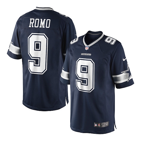 Nike Tony Romo Dallas Cowboys Limited Team Color Jersey - Navy Blue