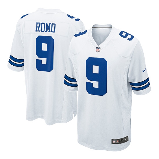 Nike Tony Romo Dallas Cowboys Game Jersey - White