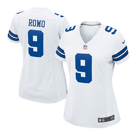 Nike Tony Romo Dallas Cowboys Women's Game Jersey - White