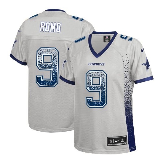 Nike Tony Romo Dallas Cowboys Women's Elite Drift Fashion Jersey - Grey