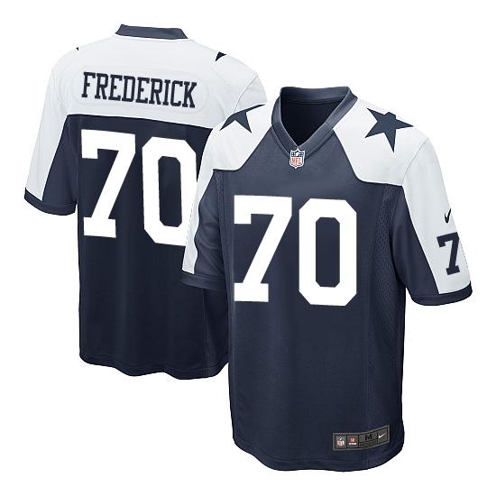 Nike Travis Frederick Dallas Cowboys Youth Limited Throwback Alternate Jersey - Navy Blue