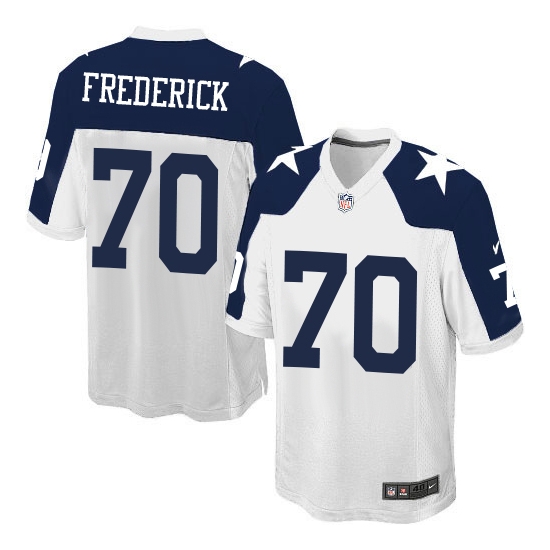 Nike Travis Frederick Dallas Cowboys Youth Limited Throwback Alternate Jersey - White