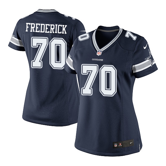 Nike Travis Frederick Dallas Cowboys Women's Limited Team Color Jersey - Navy Blue
