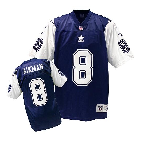 Mitchell and Ness Troy Aikman Dallas Cowboys Authentic Authentic Throwback Jersey - Navy Blue/White