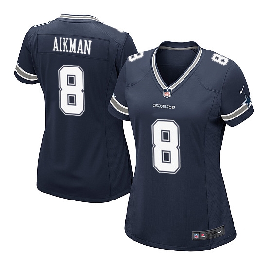 Nike Troy Aikman Dallas Cowboys Women's Game Team Color Jersey - Navy Blue