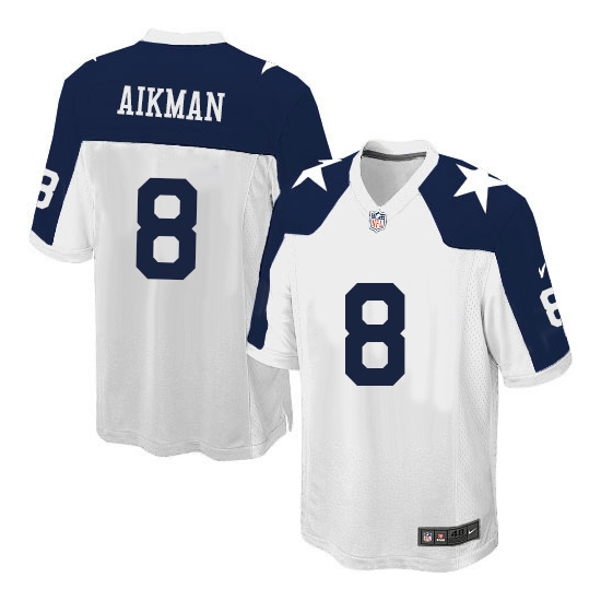 Nike Troy Aikman Dallas Cowboys Game Throwback Alternate Jersey - White