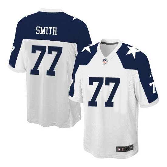 Nike Tyron Smith Dallas Cowboys Youth Elite Throwback Alternate Jersey - White