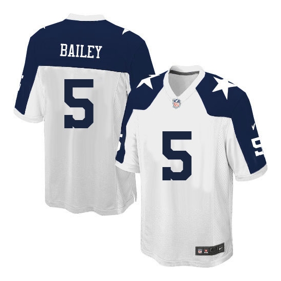 Nike Dan Bailey Dallas Cowboys Youth Elite Throwback Alternate Jersey - White