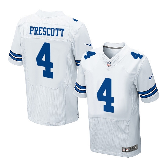 Nike Men's Dallas Cowboys Dak Prescott Elite Jersey - White