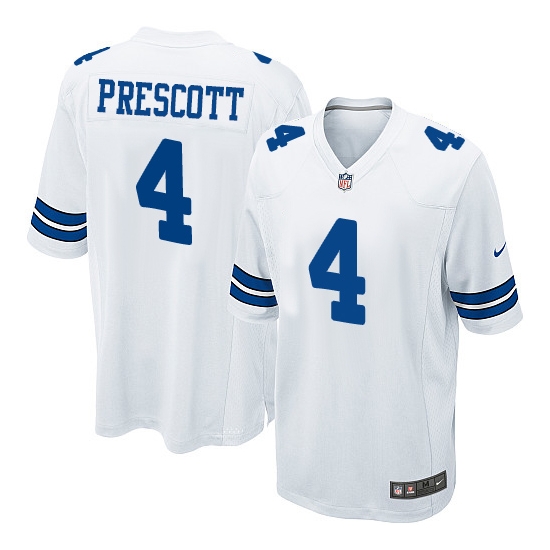 Nike Men's Dallas Cowboys Dak Prescott Game Jersey - White