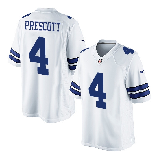 Nike Youth Dallas Cowboys Dak Prescott Limited Jersey - White