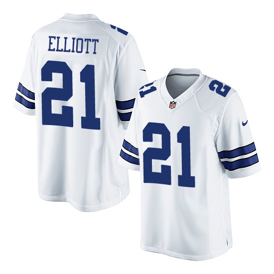 Nike Men's Dallas Cowboys Ezekiel Elliott Limited Jersey - White