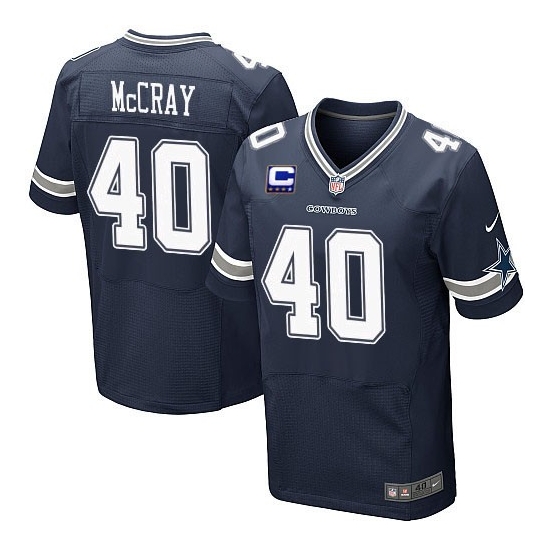 Nike Danny McCray Dallas Cowboys Elite Team Color C Patch Jersey - Navy Blue