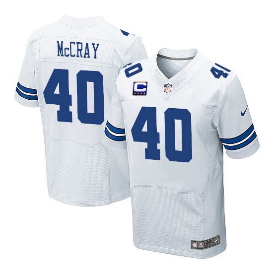 Nike Danny McCray Dallas Cowboys Elite C Patch Jersey - White