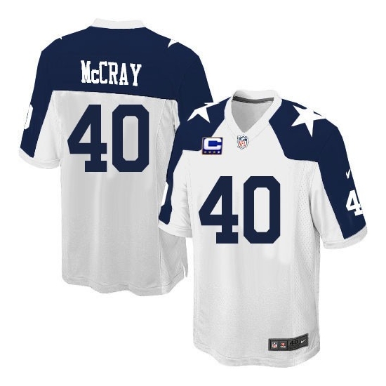 Nike Danny McCray Dallas Cowboys Youth Elite Throwback Alternate C Patch Jersey - White