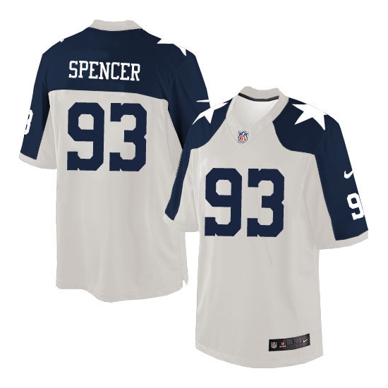 Nike Anthony Spencer Dallas Cowboys Limited Throwback Alternate Jersey - White