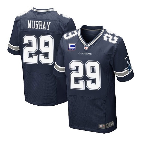 Nike DeMarco Murray Dallas Cowboys Elite Team Color C Patch Jersey - Navy Blue