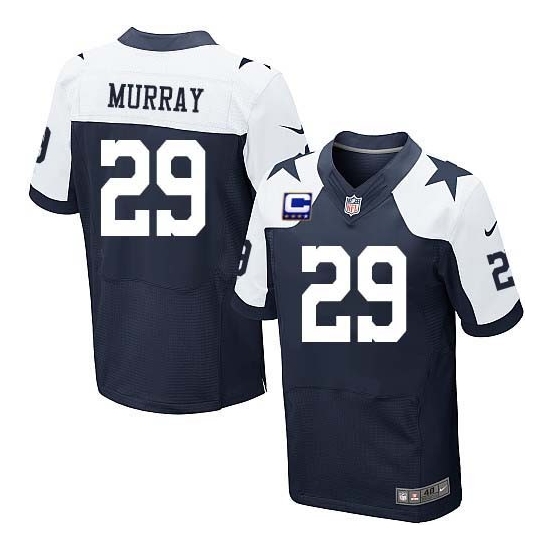 Nike DeMarco Murray Dallas Cowboys Elite Throwback Alternate C Patch Jersey - Navy Blue