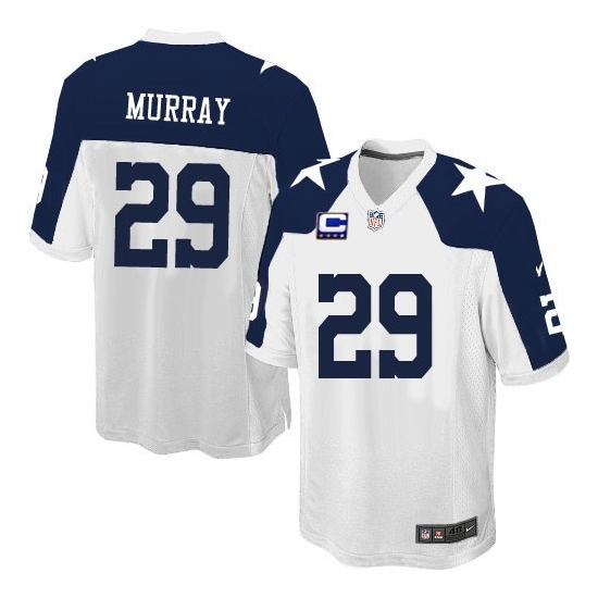 Nike DeMarco Murray Dallas Cowboys Youth Elite Throwback Alternate C Patch Jersey - White