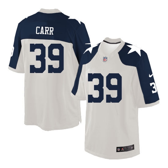 Nike Brandon Carr Dallas Cowboys Limited Throwback Alternate Jersey - White
