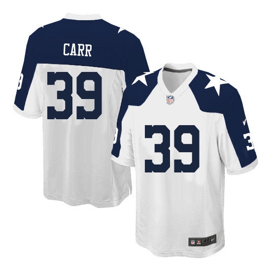 Nike Brandon Carr Dallas Cowboys Game Throwback Alternate Jersey - White