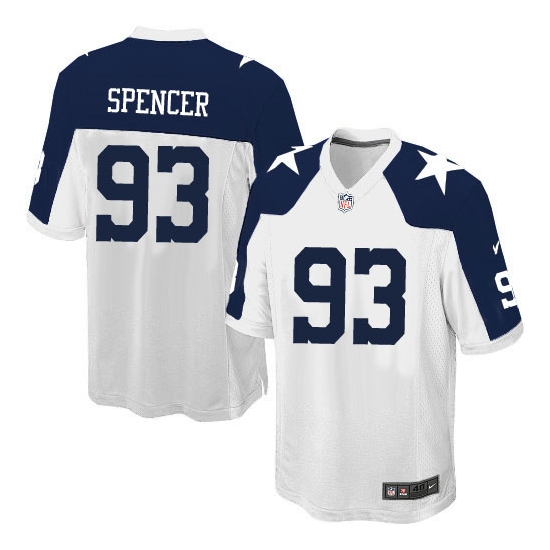 Nike Anthony Spencer Dallas Cowboys Youth Elite Throwback Alternate Jersey - White
