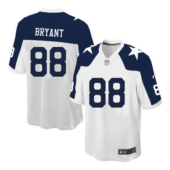 Nike Dez Bryant Dallas Cowboys Youth Limited Throwback Alternate Jersey - White