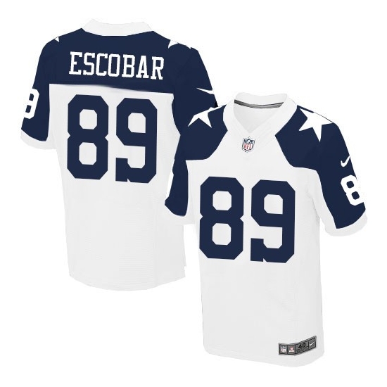 Nike Gavin Escobar Dallas Cowboys Elite Throwback Alternate Jersey - White