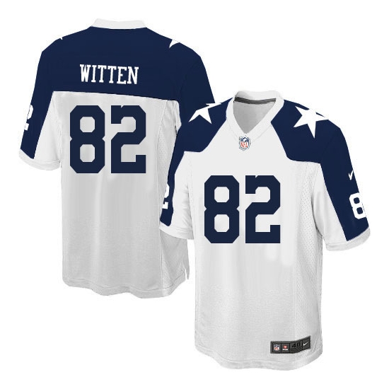 Nike Jason Witten Dallas Cowboys Youth Elite Throwback Alternate Jersey - White