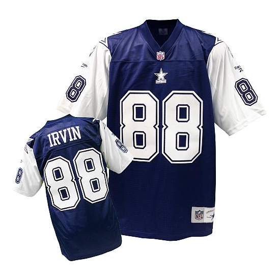 Mitchell and Ness Michael Irvin Dallas Cowboys Authentic Throwback Jersey - Navy Blue/White